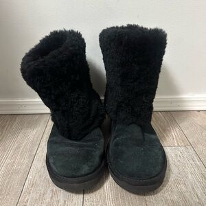 UGG Black Furry Boots